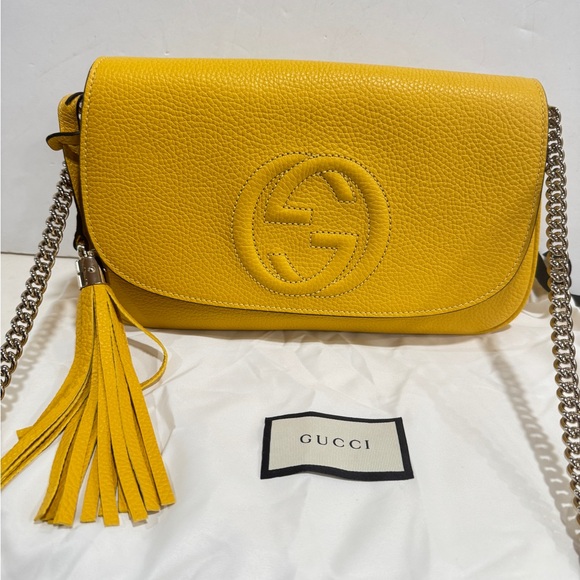 Gucci soho crossbody yellow - Picture 1 of 11